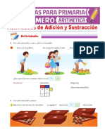 Actividades de Adición y Sustracción para Primero de Primaria