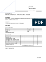 Determine Soil Moisture Content