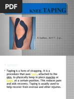 Download knee taping PowerPoint Presentation by Sudhan Ram SN49965335 doc pdf