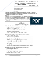 Maths Class X Sample Test Paper 07 For Board Exam 2020 21 Answers 2