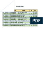 Jadwal Kuliah Semester I - BI