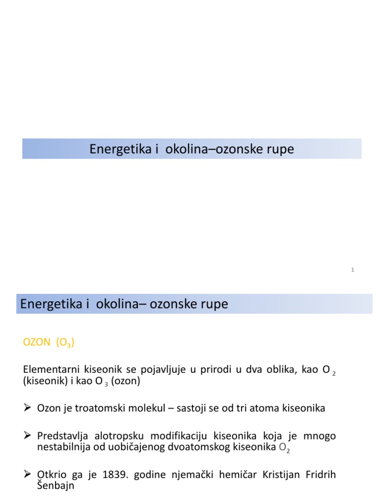 Ozonske Rupe | PDF