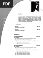 CV Resume Word Template 638