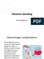 Obstetric Bleeding: Yu.A.Lyzikova