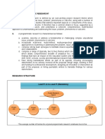 Programmatic Research Summary (21 Mar)