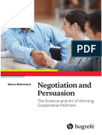 Negotiation and Persuasion: The Science and Art of Winning Cooperative Partners