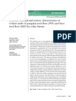 Physical, Chemical and Sensory Characteristics of Cookies Made of Pumpkin Seed Flour (PSF) and Baru Seed Flour (BSF) For Celiac Disease