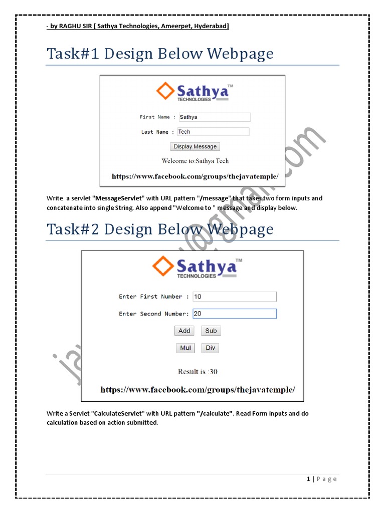 ServletsTask 1 | PDF | Business | Computers