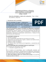 Guia de Actividades y Rúbrica de Evaluación - Unidad 1-Fase 2-Elaborar Un Árbol de Problema y Objetivos.