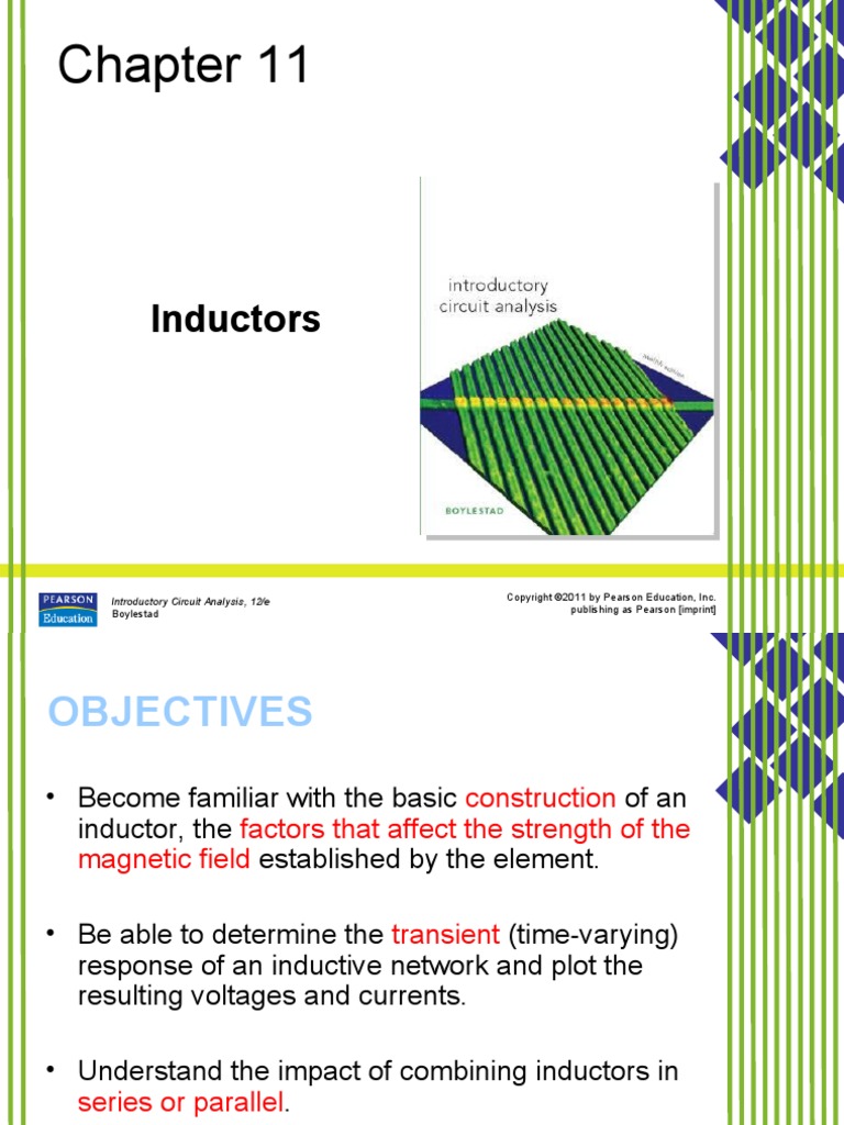 Inductors Publishing As Pearson (Imprint) Boylestad PDF Inductor