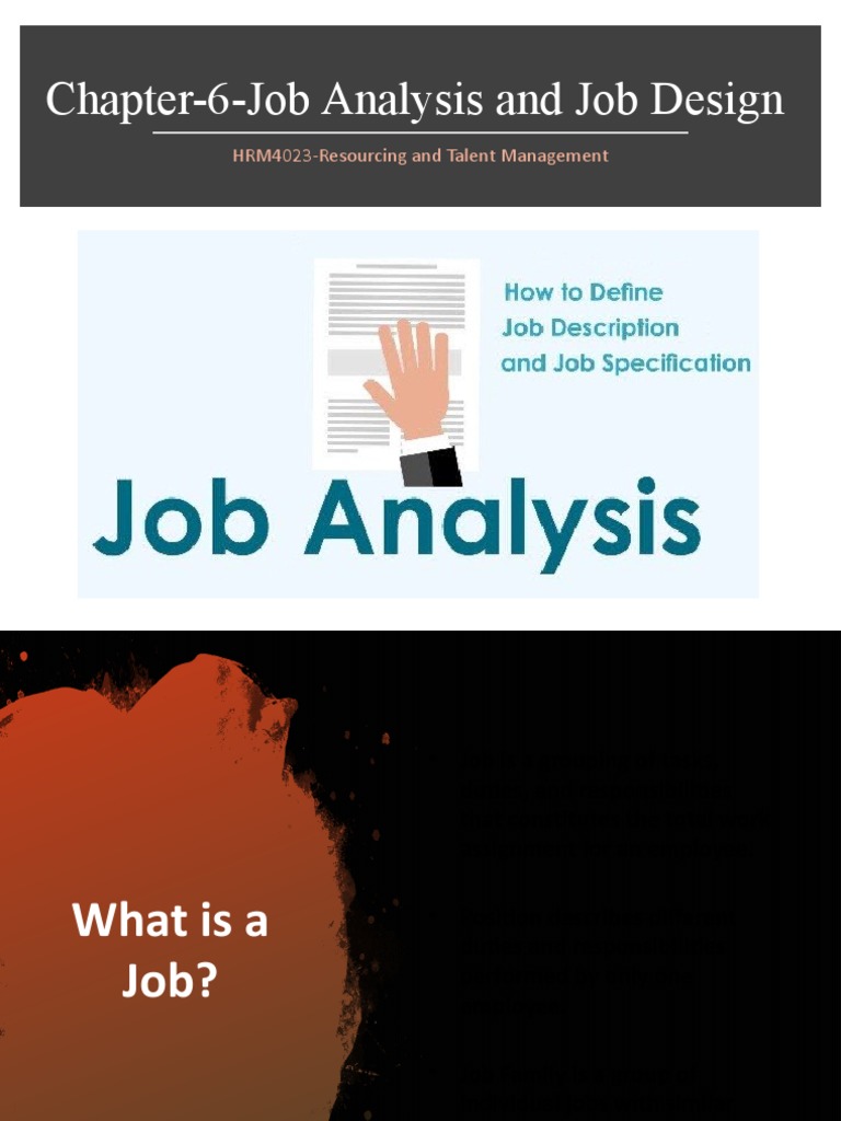 Job Analysis and Design Overview | PDF | Competence (Human Resources ...