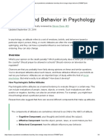 Attitudes and Behavior in Psychology