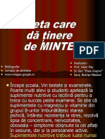 Dieta Care Da Tinere de Minte.