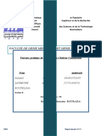 Faculte de Genie Mecanique Et Genie Des Procedes: Travaux Pratique de Transfert de Chaleur Conduction