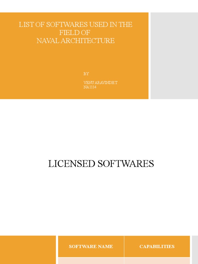 Naval Architecture Software Overview | PDF | Hull (Watercraft) | Naval ...