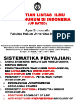 Penelitian Lintas Ilmu Disiplin Hukum Di Indonesia: (Up Dated)