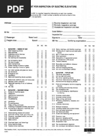 Elevator - Electric Elevator Inspection Checklist - 201903271412265484