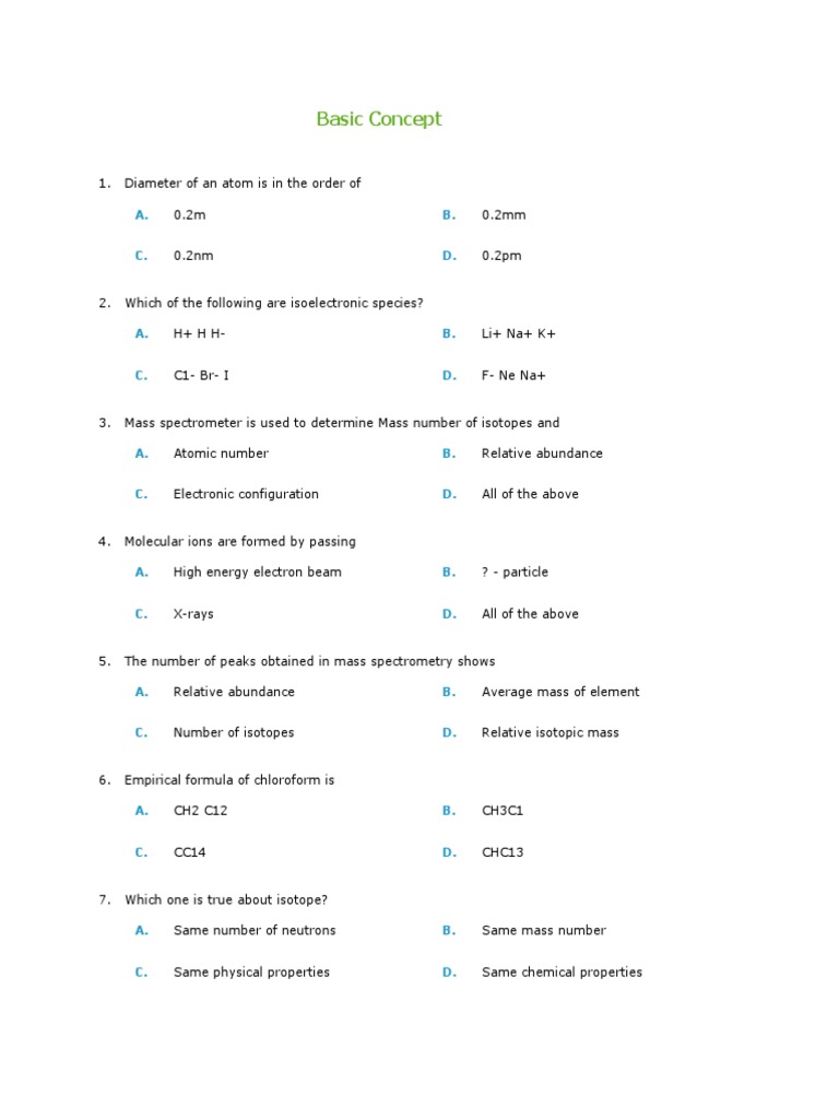 Mcqs Class 1st Year Chemistry Chapter Wise PDF Gases Filtration