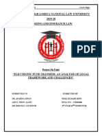 EFT: Legal Framework and Challenges in Banking Sector