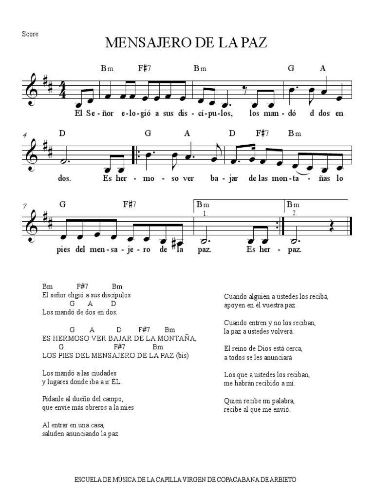 MENSAJERO DE LA PAZ BM | PDF