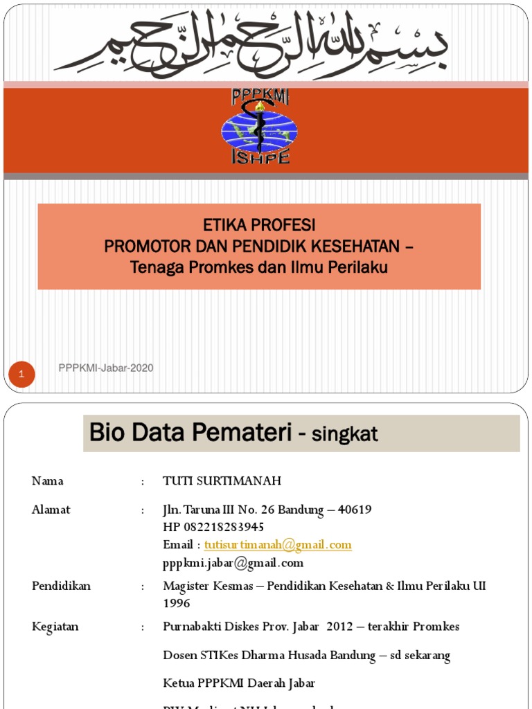 Etika Dan Standar Profesi, PPPKMI | PDF