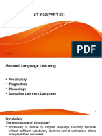 Second Language Learning