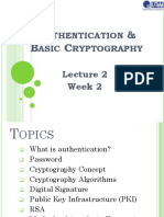 Lecture 2 - Authentication and Cryptography