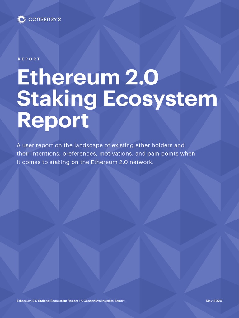 Ethereum 2.0 Staking Ecosystem Report | PDF | Scalability | Computer ...