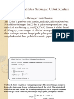 Statistik Distribusi Probabilitas Gabungan Untuk Kontinu