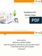 Guidance For Demo Class