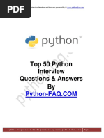 Top 50 Python Interview Question and Answers Powered by ©