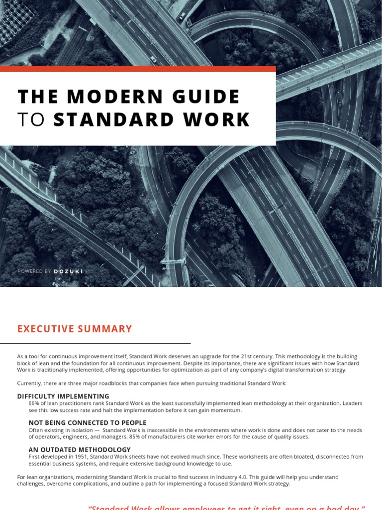 Modernizing Standard Work for Success | PDF | Leadership | Data