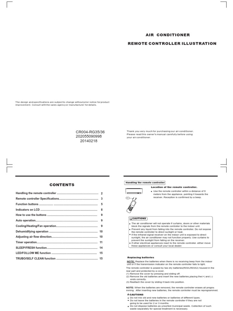MDV Air Conditioner Remote Manual | PDF | Remote Control | Air Conditioning