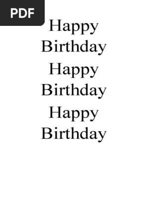 Happy Birthday