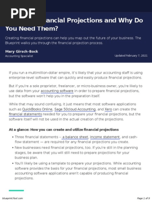 Financial Projections