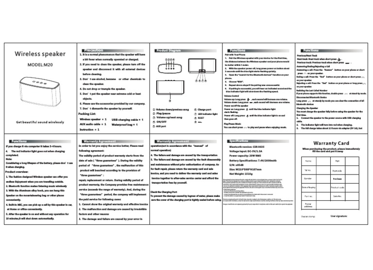 Some User Manual I Found | PDF | Bluetooth | Usb