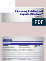 Introducing, Installing, and Upgrading Windows 7: Lesson 1