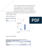 Caracterización de Las Variables Cualitativas