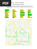 Element Word Search