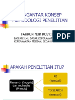 1.1 PENGANTAR KONSEP METODOLOGI PENELITIAN