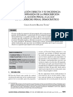 La Acusación Directa y Su Incidencia en La Suspensión de La Prescripción de La Acción Penal A La Luz de Un Derecho Penal Democrático