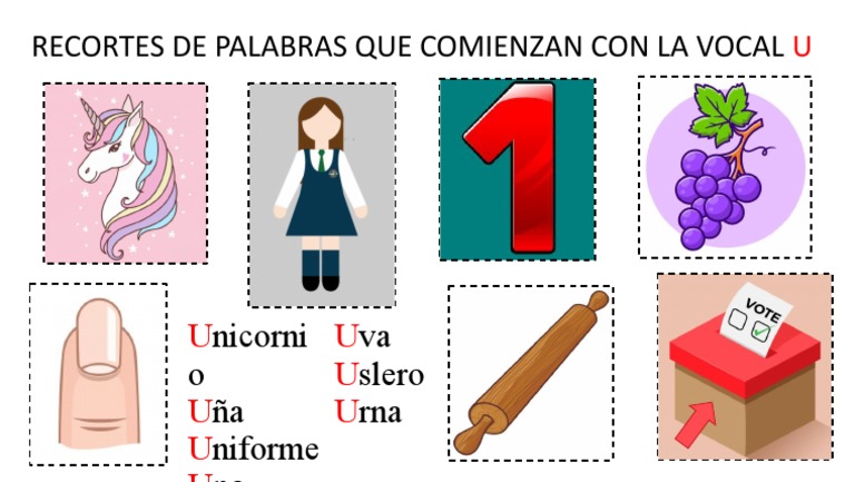 Palabras Con U