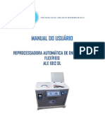 Reprocessadora Automática Endoclear Alx10112-D - MANUAL