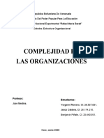 Estructura Organizacional, Trabajo