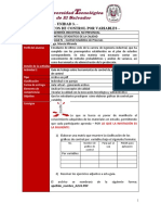 Actividad Ii - Unidad 3. - Gráficos de Control Por Variables