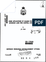 Canada. Bird, J. Some Applications of Kalman Filtering in Advanced Land Fire Control Systems.