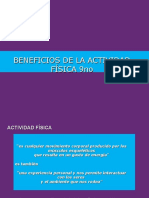 Beneficios de La Actividad Fisica 9no