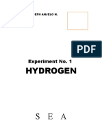 Hydrogen: Experiment No. 1