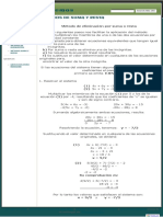 MÉTODOS DE SUMA Y RESTA - Algebra Sistemas