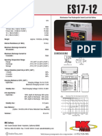 Bateria MK Powered Es17 12 MK Agm 12v 18ah Ficha Tecnica